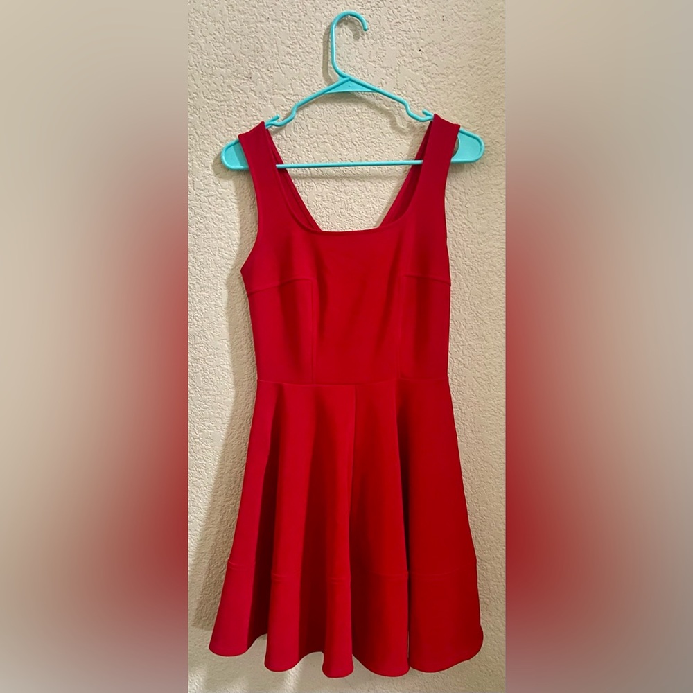 Lulu’s Red Mini Skater Dress